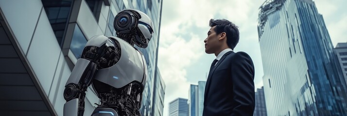 Poster - The Future of Business Exploring and Analyzing HumanRobot Interaction in a Modern Urban Cityscape Connected by Technology and Innovation, Where Business Meets Robotics and Automation for Growth