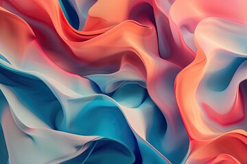 Wall Mural - Colorful abstract background with organic shapes