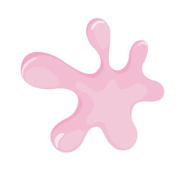 Poster - Pink colored fluid shaped splash in flat vector illustration a design element or background feature suitable for various creative art projects