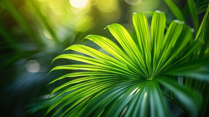 Palm leaf close up