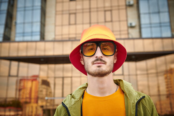 Canvas Print - young man in a city