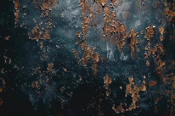 Wall Mural - metal texture background  Dark worn rusty metal texture background.