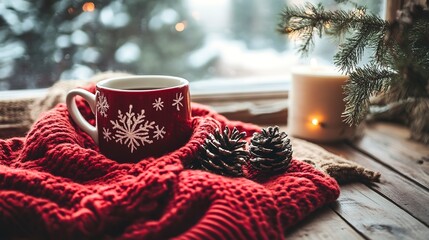 Poster - Christmas winter cozy background