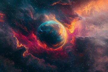 Canvas Print - planet and space