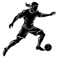 football player silhouette,a person playing football 