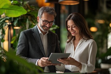 Poster - An organized meeting in a modern workspace boosts team collaboration, promotes effective communication, and fosters creativity, all vital for driving growth and achieving longterm business success