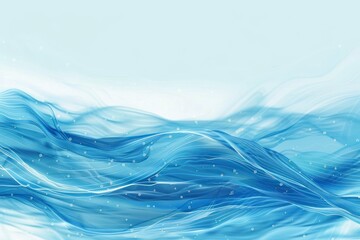 Poster - Abstract Blue Water Waves