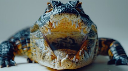 Canvas Print - Close-up of a Crocodile's Open Mouth