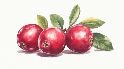 Poster - plums with mint