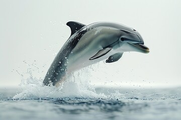 Canvas Print - Dolphin Leaping Out of Water