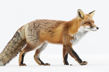 Sticker - Red Fox Walking in the Snow