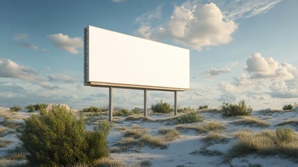 Blank Billboard in Augmented Reality Environment for Advertising and Marketing Use Generative AI
