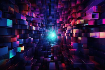 Wall Mural - Abstract LED Panel art  Abstract LED Panel art