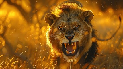 Poster - The Majestic Roaring Lion