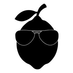 Wall Mural - Lemon In Sunglasses