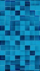 Wall Mural - background with moving chaotic cubes. design. background with squares extending into field. 3d cubes