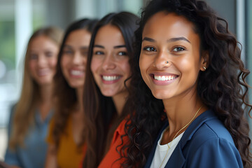 Wall Mural - Portrait of a multi-ethnic business team