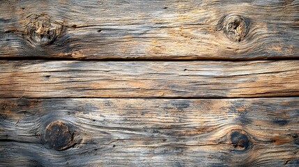 Wall Mural - Weathered Rustic Wooden Table Surface with Visible Knots for Background Use