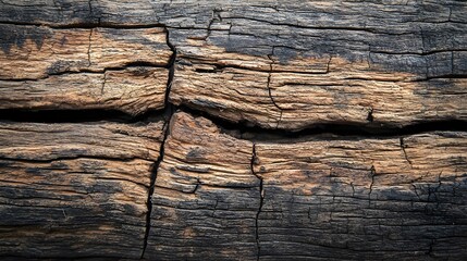 Wall Mural - Aged Reclaimed Wood Table Surface with Textured Background