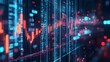 © pkproject - 3D Digital Graph Showcasing Financial Growth and Market Performance