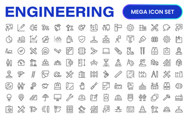 comprehensive engineering icon set: precision-crafted icons for mechanical, civil, electrical, and s
