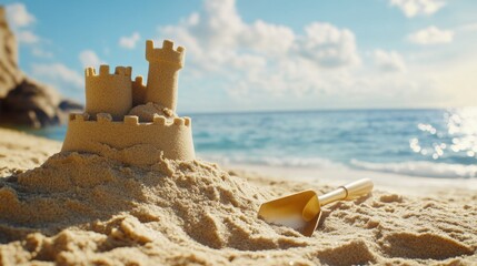 Wall Mural - Beach Sand Castle