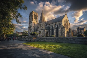 Christ Church Cathedral Dublin Ireland. Iconic Mediaeval Cathedral in the Heart of Dublin City