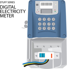 electricty meter digital tools count electric use