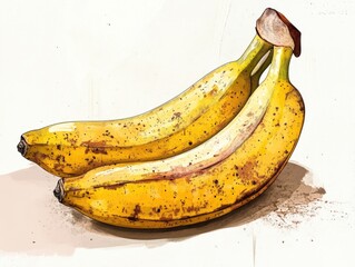 Canvas Print - Bananas on a table