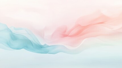 Canvas Print - a pink and blue wave with a white background