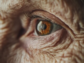 Wall Mural - Close-up of human eye