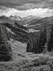 Canvas Print - Mountain Range Landscape