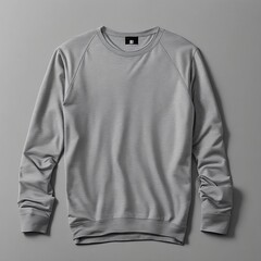 gray shirt mock up template, front and back view, isolated on white, plain t-shirt mockup. Tee sweater sweatshirt design presentation for print

