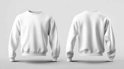 Blank white sweater mockup