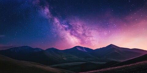 Canvas Print - Night Sky with Many Stars