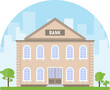 © Dmitry - Bank building, bank facade, realistic bank icon. Vector, designer illustration.