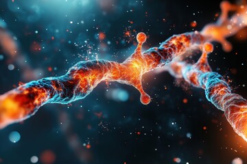 Hyper-Realistic Illustration of Meiosis: Exploring Chromosomal Inheritance and Genetic Variation in Offspring Transmission