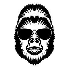 Wall Mural - Gorilla In Sunglasses