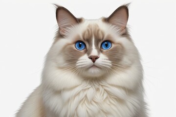  araffe with blue eyes sitting on a white surface                            