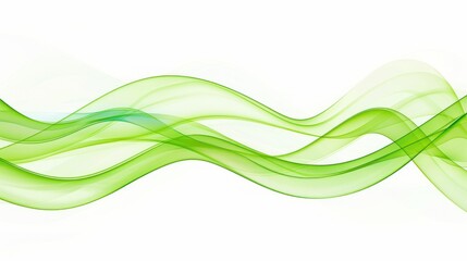 Wall Mural - abstract green wave design
