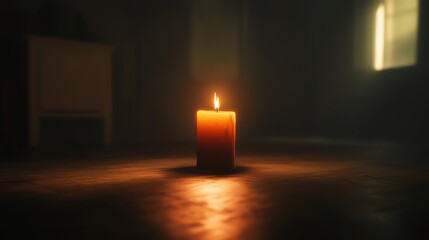 Wall Mural - candle in the dark