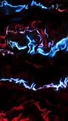 Wall Mural - red and blue lights. motion. blue lights in 3d animation that shine.