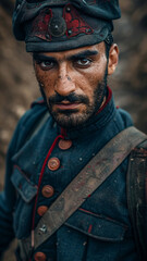 Wall Mural - Ottoman Soldier in WWI Uniform.