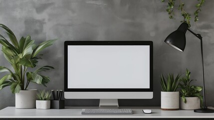 Wall Mural - Computer mockup