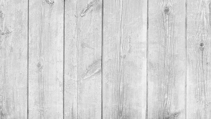 Aufkleber - A white gray wooden texture background with a few wooden planks