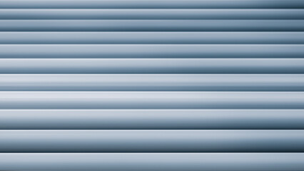 Poster - A series of blue metal lines that are almost vertical. The lines are very close together and are almost touching