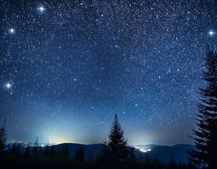 Wall Mural - night sky star