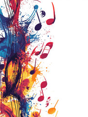 Wall Mural - Music background graphics