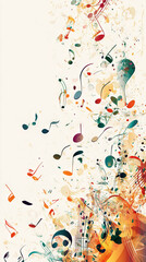 Wall Mural - Music background graphics