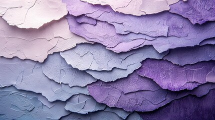   A close-up of a purple and white wall with paint peeling on its sides